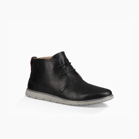 UGG Freamon Weather Chukka Black Lace-up Boots for Men (UAIX31098)